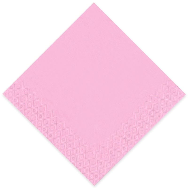 1000 Tissue Servietten Gourmet Premium Rosa 33x33cm 3-lagig 1/4 Falz Image