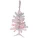 Northlight Seasonal 2' Pre-Lit Woodbury White Pine Slim Artificial Christmas Tree Pink Lights in Green/Pink | 3' | Wayfair NORTHLIGHT SM92884