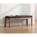 Winston Porter Classic Bench Polyester in Gray | 18.75 H x 45.5 W x 16 D in | Wayfair 4C5B964A8B014D4B99512C915E29E084