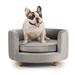 Tucker Murphy Pet™ Dinel High Quality Round Dog Sofa, Cat Couch Polyester in Gray | 13.75 H x 24 W x 24 D in | Wayfair