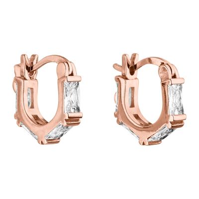 Purelei Creolen Laula mit funkelnden Schmucksteinen Rosegold Damen Image