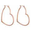 Purelei Creolen Big Love in Herzform Rosegold Damen