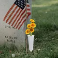 Vase de cimetière avec pointes de terre porte-fleurs de chrysanthème Élfrais vases coniques pots