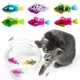 Jouet de poisson électrique coule pour chat jouet d'eau pour chat jeu d'intérieur jouet de