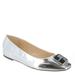 Bebe Alina - Womens 7 Silver Slip On Medium