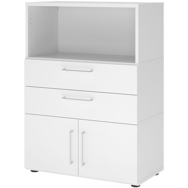 HAMMERBACHER Regalschrank »Flexwall« 80 cm breit 3 OH weiß, 80x110x40 cm