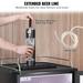 VEVOR 152L Beer Kegerator Single/Dual Tap Draft Beer Dispenser, Full Size Keg Refrigerator With Shelves