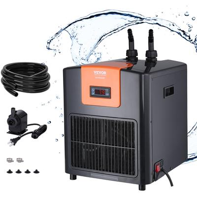 VEVOR Aquarium Chiller 1/10HP to 1.5HP Hydroponic Water Chiller for 52Gal to 500Gal Fish Tank Cooler