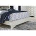 Signature Design by Ashley Brollyn White/Gray Upholstered Panel Bed