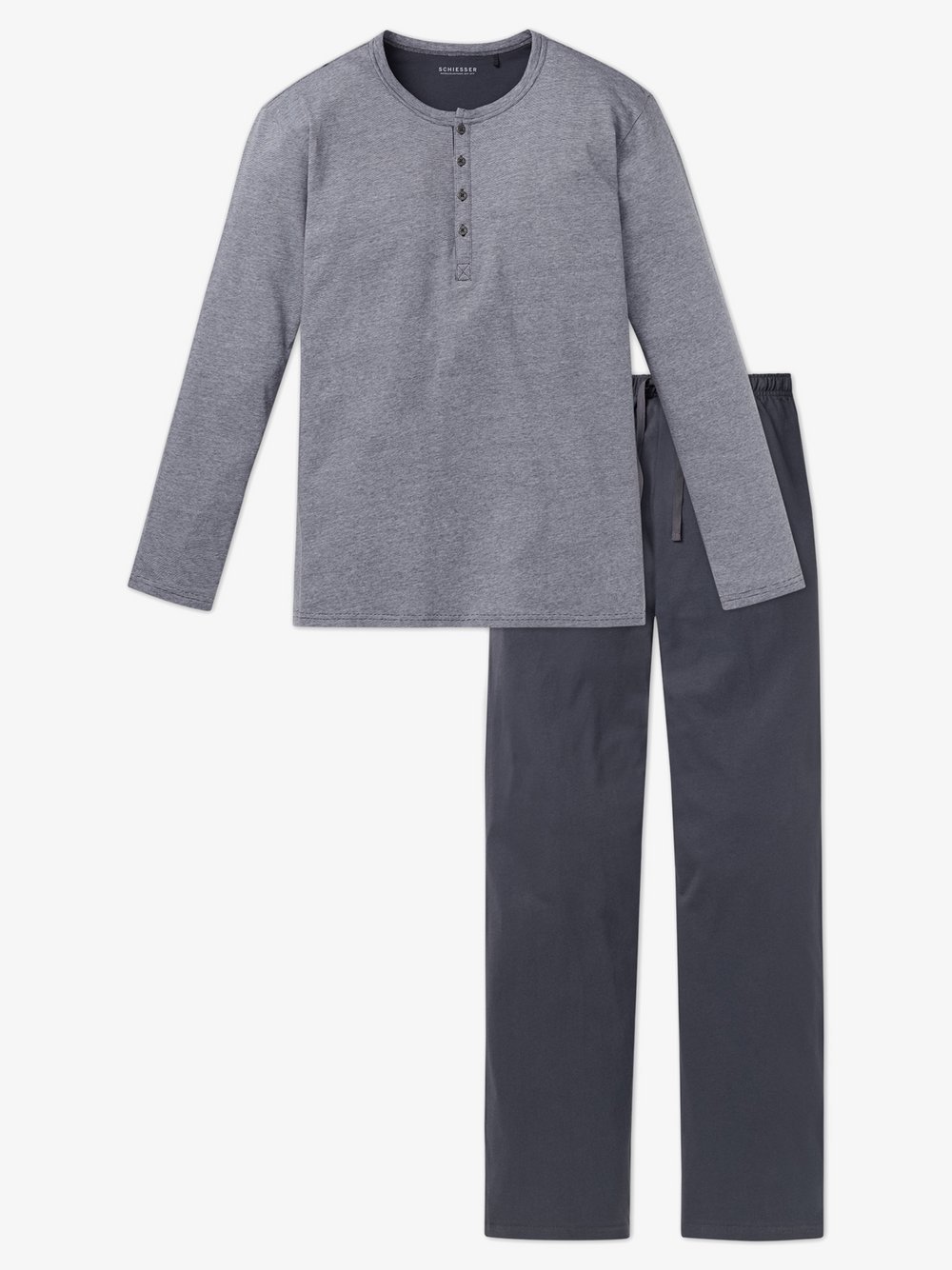 Schiesser Pyjama Herren grau, 62 Image