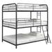 Black Furniture Triple Bunk Bed FULL/FULL/FULL