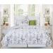 Cynthia Floral Cotton Quilt Set - Reversible and Machine Washable