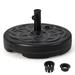 22 Inch Fillable Heavy-Duty Round Patio Umbrella Base Stand - 22" x 12" (Dia. x H)