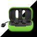 Glow Case Cover Replacement for Skullcandy Dime True Wireless Earbuds Black Silicone Protective Sleeve Glow in Dark (Fluorescence Green) - LEFXMOPHY