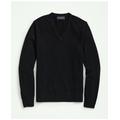 Brooks Brothers Men's 3-Ply Cashmere V-Neck Sweater | Black | Size Small