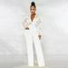 Aayomet Jumpsuit For Women Women Long Sleeve Club Overalls Lace Bodycon Romper Party Jumpsuits White M