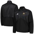 Men's adidas Black ECU Pirates Sideline AEROREADY Raglan Quarter-Zip Jacket