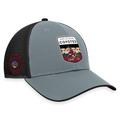 Men's Fanatics Branded Gray/Black Arizona Coyotes Authentic Pro Home Ice Trucker Adjustable Hat