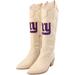 Women's Cuce Cream New York Giants Cowboy Boots