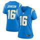 Women's Nike Tyler Johnson Powder Blue Los Angeles Chargers Team Game Jersey