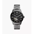 Fossil Men's Townsman Automatic Smoke Stainless-Steel Watch