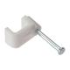 Cable Clip Flat White 1.00mm Box 100 FORFCC1W - White - Forgefix