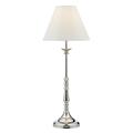 dar lighting BLE4138 Blenheim Table Lamp Polished Nickel with Shade
