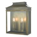 dar lighting VAP5045 Vapour 2 Light Coach Lantern Outdoor Wall Light IP44 Weathered Brass