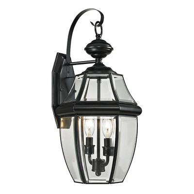 Evanston Two-Light Indoor/Outdoor Wall Sconce - Black - Frontgate