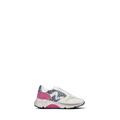 MANILA GRACE Sneaker donna bianca/rosa/argento in pelle