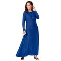 Plus Size Women's 2-Piece Dolman Sleeve Skirt Set by The London Collection in Dark Sapphire (Size 30/32)
