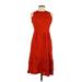 Calvin Klein Casual Dress: Red Dresses - Women's Size 6