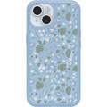 OtterBox Symmetry Series Schutzhülle für iPhone 15, iPhone 14 und iPhone 13, transparent, Motiv: Dawn Floral (Blau), rastet auf MagSafe EIN, Ultra-schlank, erhöhte Kanten schützen Kamera und