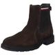 Tommy Hilfiger Men Low Boot Corporate Suede Chelsea , Brown (Cocoa), 10.5 UK