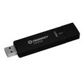 Kingston IronKey D500S Hardwareverschlüsselter USB-Stick 512GB FIPS 140-3 Lvl 3 (ausstehend) AES-256 - IKD500S/512GB, Schwarz