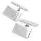 Sterling Silver Feature Hallmark Double-sided Cufflinks