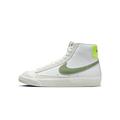 NIKE Blazer Mid '77 Women's Trainers Sneakers Fashion Shoes FJ4740 (White/Sail/Volt/Oil Green 100) UK4 (EU37.5)