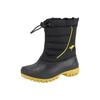 Winterstiefel KANGAROOS "K-Ben", Damen, Gr. 35, bunt (schwarz, lemon), Textil, sportlich, Schuhe, Snowboots, Winterboots, Winterschuhe, wasserabweisend