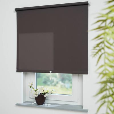 Springrollo LIEDECO "Uni" Gr. 1, braun (cappuccino, bitte auswählen), B:212cm H:180cm, Kunststoff, Metall, Polyester, Rollos, Rollowelle 36 mm, starke Feder Image