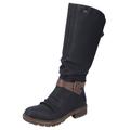 Winterstiefel RIEKER Gr. 41, Varioschaft, schwarz Damen Schuhe Winterstiefel