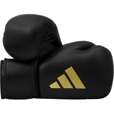 Boxhandschuhe ADIDAS PERFORMANCE "Speed 50" Gr. 10, gold (schwarz, goldfarben), Boxhandschuhe, 10, Obermaterial: 100% Kunstleder