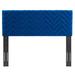 Modway King/California King Panel Headboard Upholstered/Velvet/Wood & in Blue | 22.5 H x 78.5 W in | Wayfair 889654959441