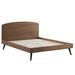 Modway Bronwen Upholstered Bed Upholstered in Brown | 40.5 H x 80 W x 80 D in | Wayfair 889654167259