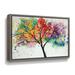 Latitude Run® Rainbow Tree III by Jolina Anthony Graphic Art on Canvas Metal in Blue/Red/Yellow | 24" H x 32" W x 2" D | Wayfair