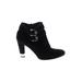 Stuart Weitzman Ankle Boots: Black Solid Shoes - Women's Size 9 - Almond Toe