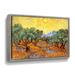 Vault W Artwork Olive Grove w/ Yellow Sky by Vincent Van Gogh Graphic Art on Canvas in Green/Orange/Yellow | 8" H x 10" W x 2" D | Wayfair