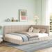 Everly Quinn Brunwood Daybed Upholstered/Velvet in Brown | 30.7 H x 59.8 W x 81.1 D in | Wayfair 9F10C3809DDF4554B1182B6229E3FF57