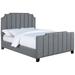 Everly Quinn Ludowici Upholstered Standard Bed Upholstered in Gray | 57 H x 61.75 W x 80.5 D in | Wayfair 69941187D56D4E29BD8A67EA72AE1EFF