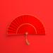 Bay Isle Home™ Helmetta Chinese Paper Fan Canvas in Red | 20 H x 20 W x 1.25 D in | Wayfair 03FFB01DD6EA48448D71FDBC5086039A