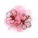 Bay Isle Home™ Lija Hibiscus Flowers by Dimonspace - Wrapped Canvas Painting Canvas in Pink | 20 H x 20 W x 1.25 D in | Wayfair